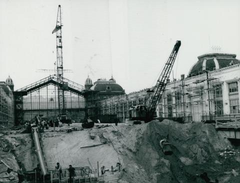 Aluljáró kialakítása a Nyugati pályaudvar felújítása közben