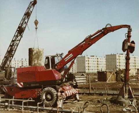 Lakótelep építkezés Székesfehérváron