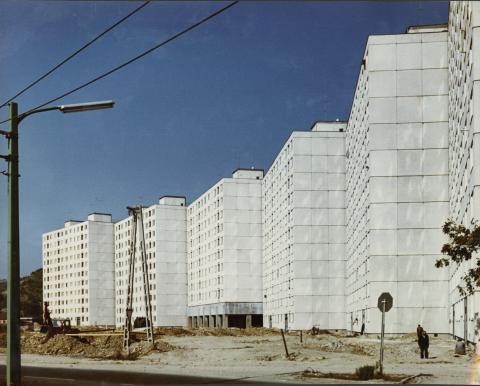Szovjet házgyári lakóházak Diósgyőrön