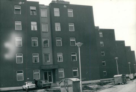 Csepel, Erdősor utcai lakótelep homlokzatvizsgálata