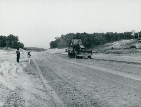 Az M1-es autópálya építése