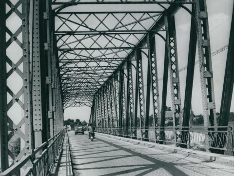 Az 1894-ben elkészült, régi körösladányi Sebes-Körös híd acélszerkezete