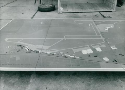 A ferihegyi repülőtér komplex makettja