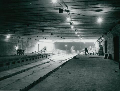 A kettes metró Pöttyös utcai szakaszának építése