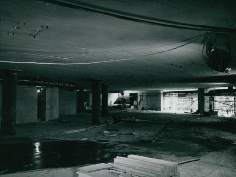 A hármas metró megállójának építése a Népligetnél