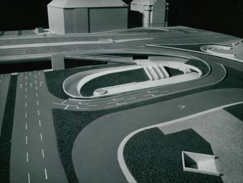 A megújuló Boráros tér modellje