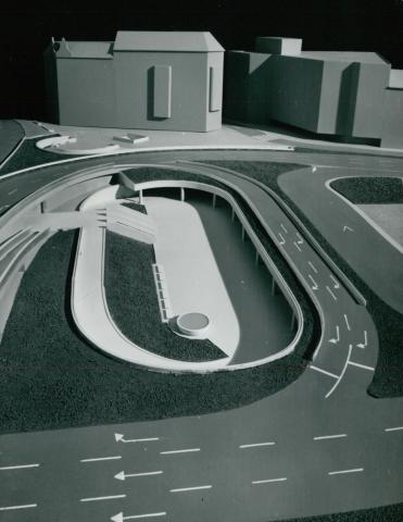 A megújuló Boráros tér modellje