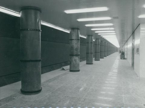 A 3-as metró Arany János utcai megállójának építése