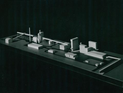 Az algériai saidai mészmű modellje