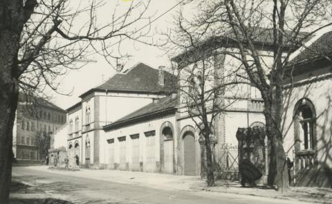 Pécs. Rákóczi út - Tűzőrség.