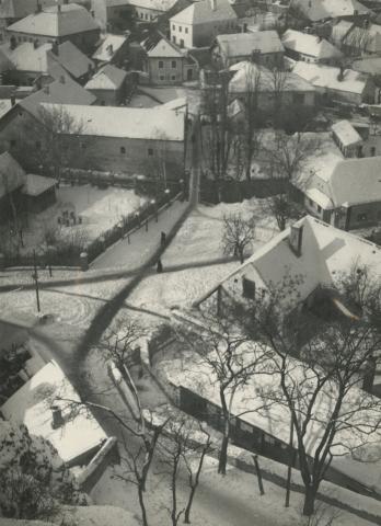 Veszprém. Kilátás a vár északi hegyfokáról