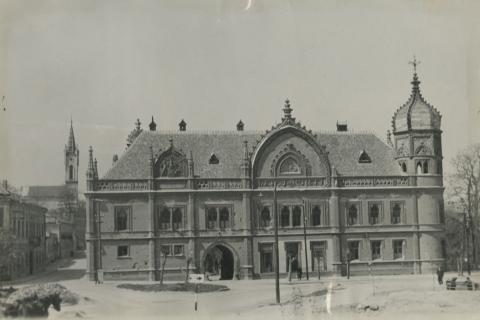Veszprém. Püspöki kormányzói palota, jószágkormányzóság (mai megyei könyvtár)