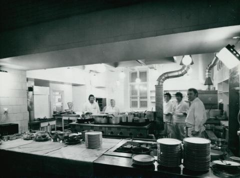 A Kárpátia étterem konyhája az 1978-79-es rekonstrukció után