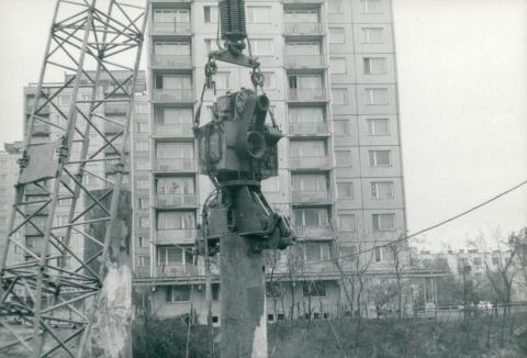 A Sió-csatorna cölöpözése