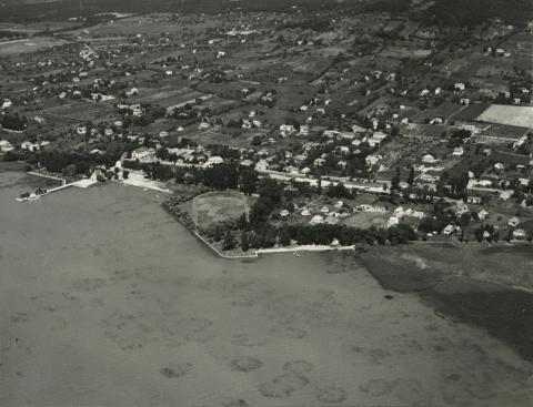 Révfülöp látképe a Szigeti stranddal