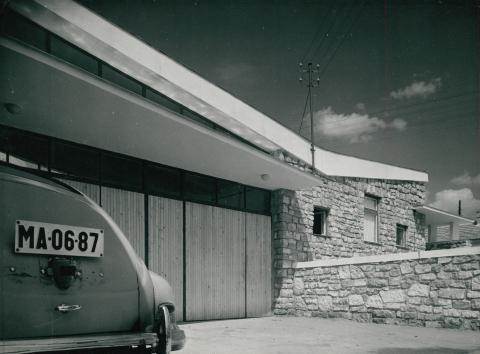 A füredi mentőállomás épülete az 1960-as években
