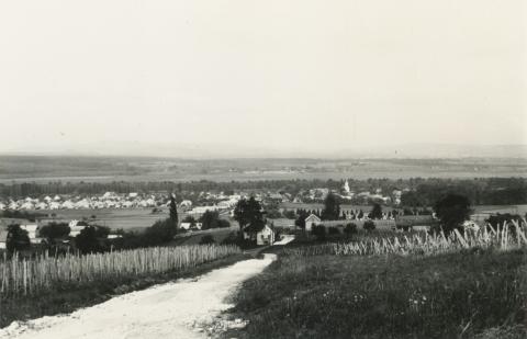 Lesenceistvánd. A település képe a szőlőhegyről