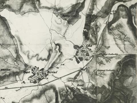 Ajka jozefinista térképe 1784-ből