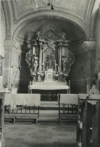 A diszeli római katolikus templom oltára