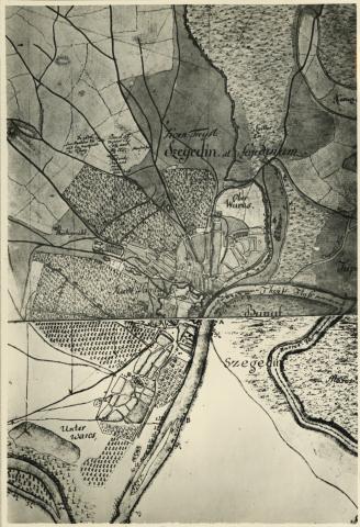 Szeged jozefinista térképe 1783-84-ből