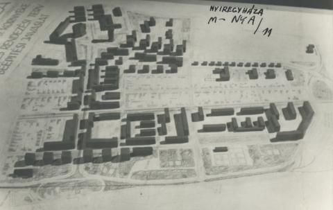 Nyíregyháza, várostervezési makett